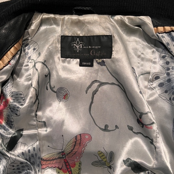 Aritzia Package Black leather Moto Jacket - Size XS - Picture 4 of 4